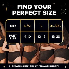 Always ZZZ Overnight Disposable Period Underwear for Women, Sizes S/M,L,XL/2XL