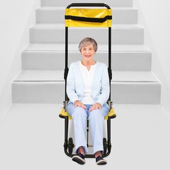 Portable Folding Stair Climbing Wheelchair Stair Lifter Elevator Chair 350lbs