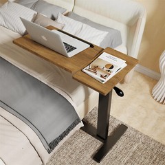 Over Bed Chair Table Hospital Overbed Height Adjustable Laptop Tray Stand Tilt