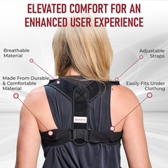 Posture Corrector Back Brace Adjustable Pain Relief Neck Shoulder Support