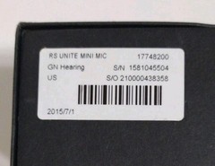 GN ReSound Unite Mini Microphone for Hearing Aids BAD BATTERY