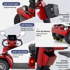 All Terrain Heavy Duty Mobility Scooter for Seniors 500W 48V/20Ah 330lb 31 miles