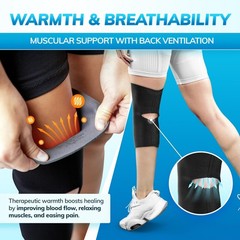 XXXXL Plus Size Open Patella/Open Back Neoprene Knee Sleeve | Water-Resistant…