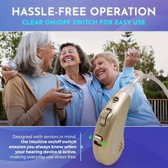 Compact Rechargeable Hearing Amplifiers with Advanced Noise Reduction Technology