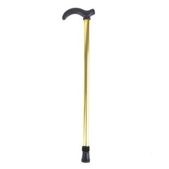 Aluminum Alloy Adjustable Walking Stick 75-90cm Anti-Skid Hiking Cane Height
