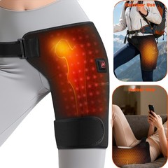 1/2PCS USB Heated Pad Red Light Therapy Hip Wrap for Sciatica Pain Relief