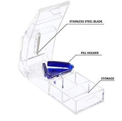 Comfort Axis Portable Pill Organizer and Pill Cutter Set