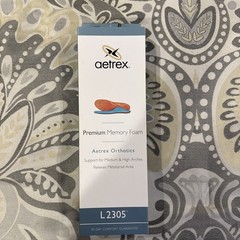 Aetrex Orthotics Premium Memory Foam Insoles L2305 Mens 11 Metatarsal Relief NEW