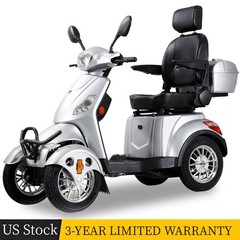 800W Heavy Duty Electric Mobility Scooter 4 Wheel for Adult Senior 30Miles 500lb