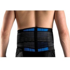 New Deluxe Neoprene Double Pull Lumbar Lower Back Support Brace Exercise Belt