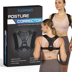 Posture Corrector Just for Women – Adjustable Back Brace – Full Spine Support &