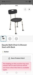 Equate Bath Chair and Shower Chair with Back – Shower Seat for Elderly, Handicap