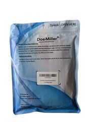 New! 1 Pair DOC MILLER Compression KNEE SLEEVES Beige Unisex Size LARGE
