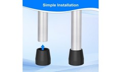 1-1/8″ Walker Tips 4 Pack Replacement Rubber Feet Non-Slip Mobility Aids