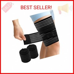 2 PCS Thigh Hamstring Compression Sleeve, Adjustable Thigh Compression Wraps for