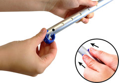 Forearm Crutches for Adults (X2 Units) Open Cuff, Adjustable Height, Aluminium,