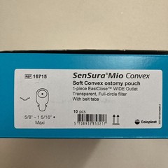 SenSura Mio Convex Ostomy Pouch 5/8 to 1-5/16″ Stoma 10 Ct.