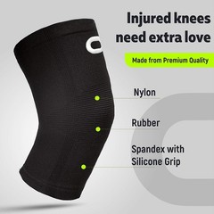 Lightweight Ergonomic Knee Brace Pair – Non-Slip Compression for Active Recovery