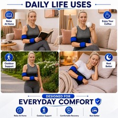 Shoulder Immobilizer Arm Sling Elastic Brace for Clavicle Collar Bone Disloca…