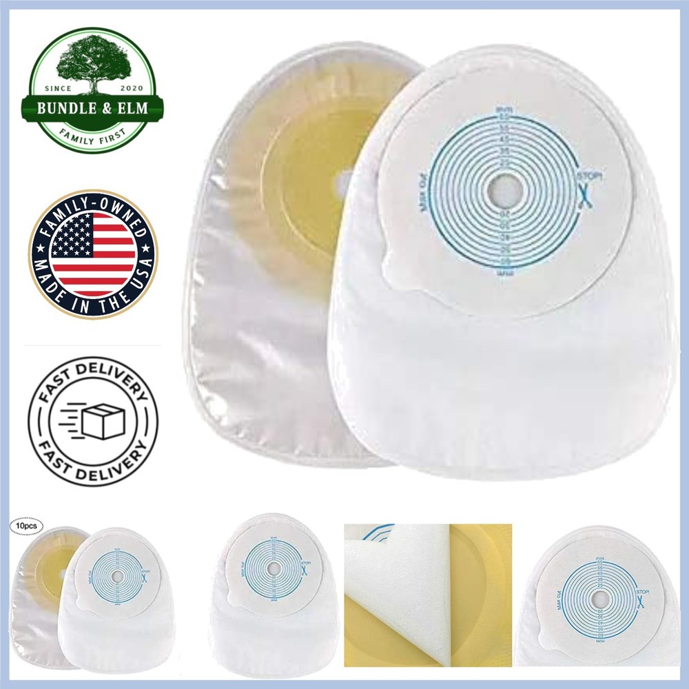 Comfortable Disposable Colostomy Bags – Closed Stoma, 10 Pack (20-65mm Fit)