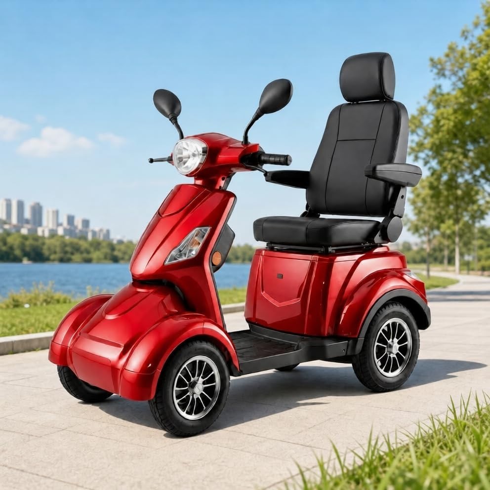 Mobility Scooter for Seniors 600 lbs Heavy Duty 4 Wheel Electric Travel 38miles