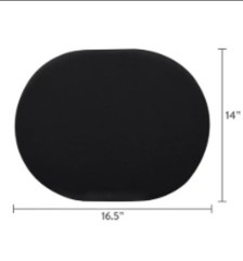 Equate Foam Ring Cushion 100% Polyurethane (Black) 16.5″ x 12.5″ x 2.75″ [G2]