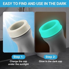 Urinals for Men Spill Proof Nighttime – Glow in Dark Urine Bottle – Gray