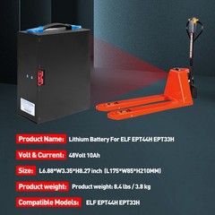 48V 10Ah/15Ah Lithium Battery for EPT40H EPT33H Electric Pallet Jack/ Wheelchair