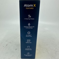 Audien Hearing ATOM X Rechargeable OTC Hearing Aids – OPEN BOX