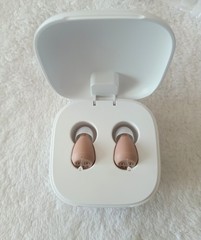 Audien Atom One OTC Hearing Aids Wireless Rechargeable Beige No Box