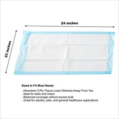 McKesson Underpads Disposable Bed Pads 23″ x 24″ [200 Count], Heavy Absorbency