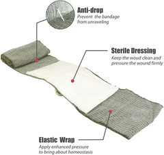 Israeli Style Emergency Bandage 6 Inches Compression Trauma Wound Dressing