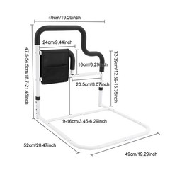 100kg/220.46lb Bedside Handrail Bed Safety Handrail Bed Rails For Elderly Adults
