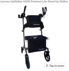 UPWalker Journey UpWalker H200 Premium Lite 4-Wheel Foldable Seat, Black