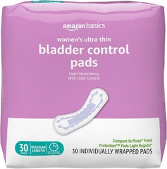 Discreet & Comfortable Women’s Bladder Control Pads, 30 Count, Hypoallergenic