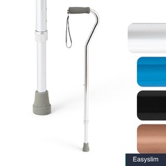Adjustable Aluminum Offset Walking Cane, 29-38 inch, 300 lbs Support