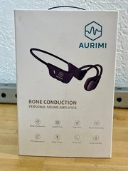 NEW AURIMI Bone Conduction Personal Sound Amplifier, Open Ear Design hearing