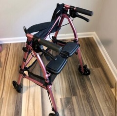 Pink EZ Fold-N-GO Rollater