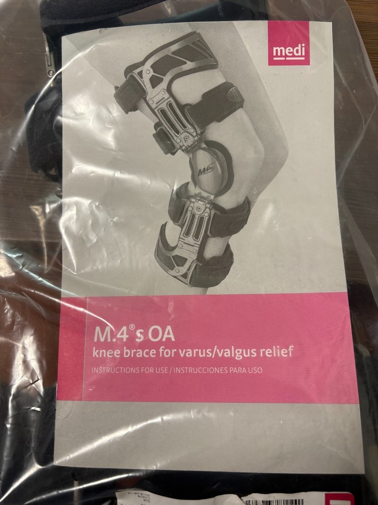 Medi Ortho 62503 Right Graphite M.4s OA Varus/Valgus Knee Brace Size M