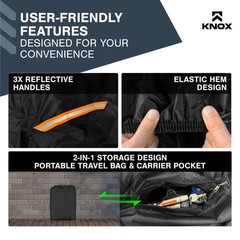 KNOX Adult Mobility Scooter Cover, 600D Waterproof & Dustproof, 48″ x 22″ x 38″