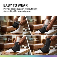 Compression Ankle Brace Socks for Sprains & Tendonitis – Support Sleeve for Men