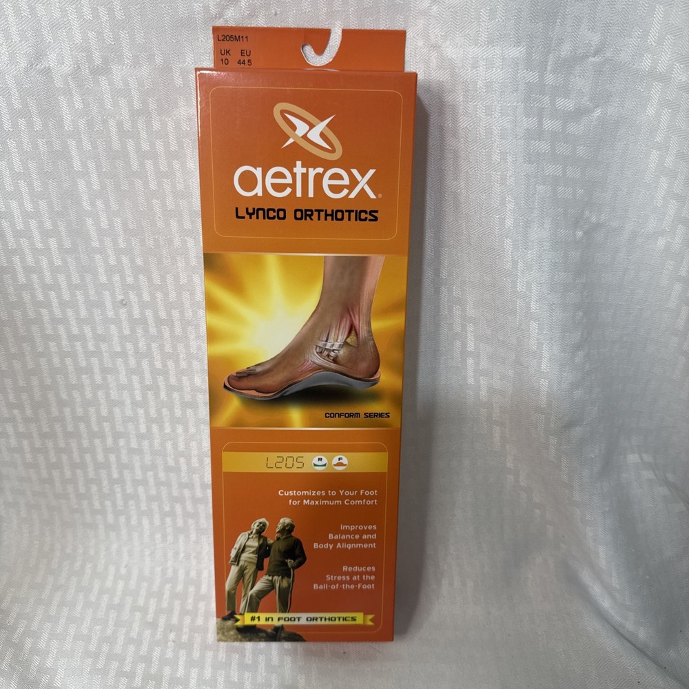 Aetrex L205 Lynco Orthotic Conform Series Men’s Size 11 Insoles