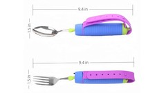 Bendable Adaptive Utensils Spoons Forks Set,Left and Right Handed, for Hand T…