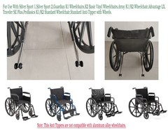 Wheelchair Anti-tippers for Wheelchair Silver Sport & Chrome Sport Standart W…