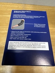 Walgreens Elbow Sleeve Variable Compression Size L/XL Black, Left Or Right
