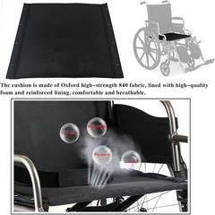 Wheelchair 20 Inch Seat, Wheelchair Replacement Seat Nylon Seat Upholstery 20×16