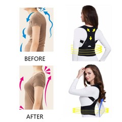 Magnetic Back Posture Corrector Shoulder Straightener Brace Neck Spine Support