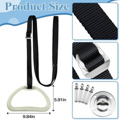 Elderly Bed Trapeze Bar Set – Ceiling Mounted Ladder Helper, Stainless Steel Fix