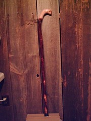 walking stick natural grown ROOT KNOB HANDLE for GOOD sized hands MADE IN USA