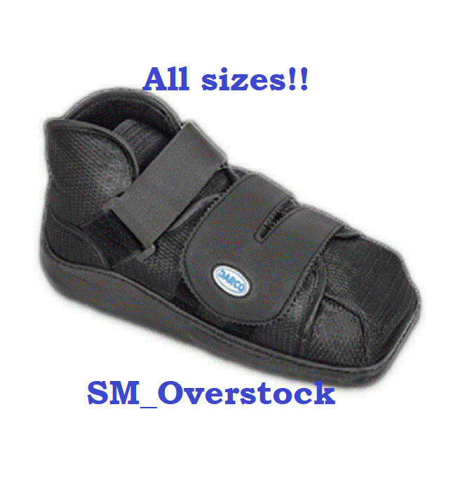 DARCO APB All-Purpose Boot Closed Toe Post-Op Medical Shoe Black ALL SIZES New